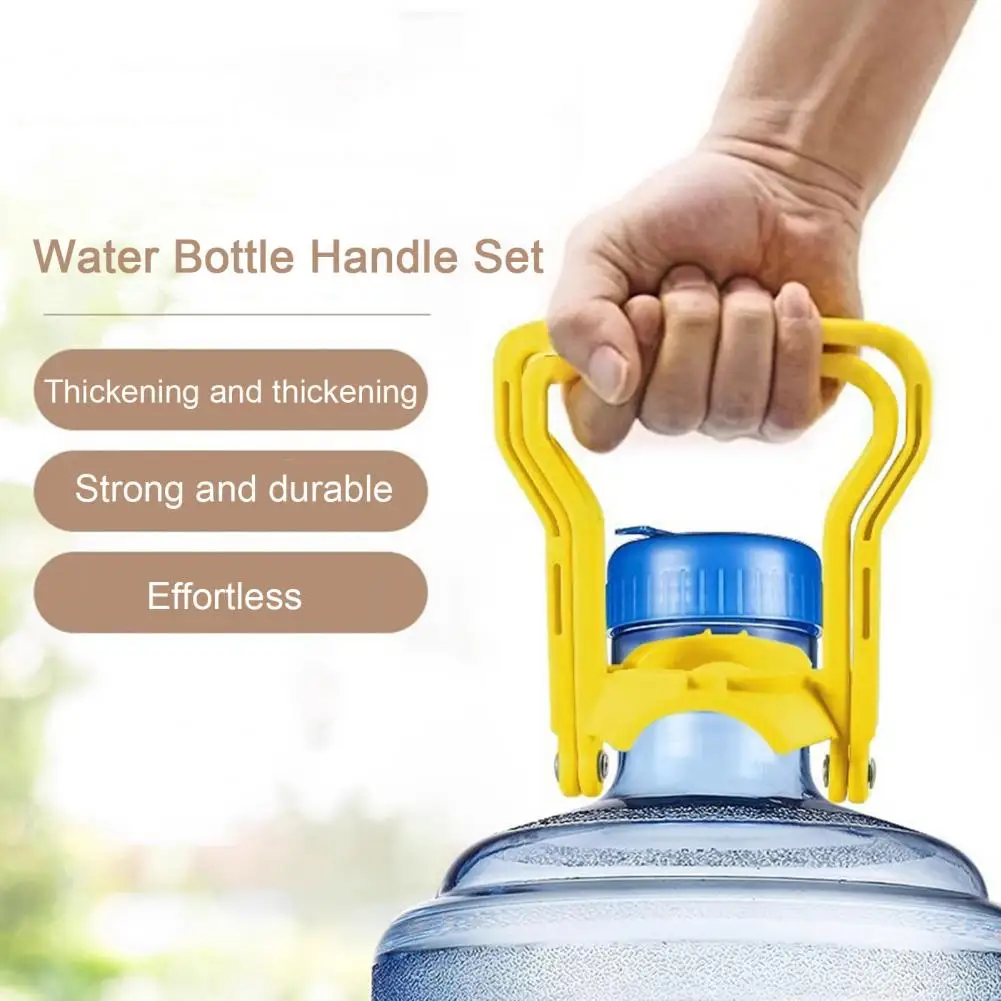 

2Pcs 5 Gallon Water Bottle Handle Heavy Duty Plastic Ergonomic Water Jug Lifter Handle Drinking Water Bottle Carrier Handle