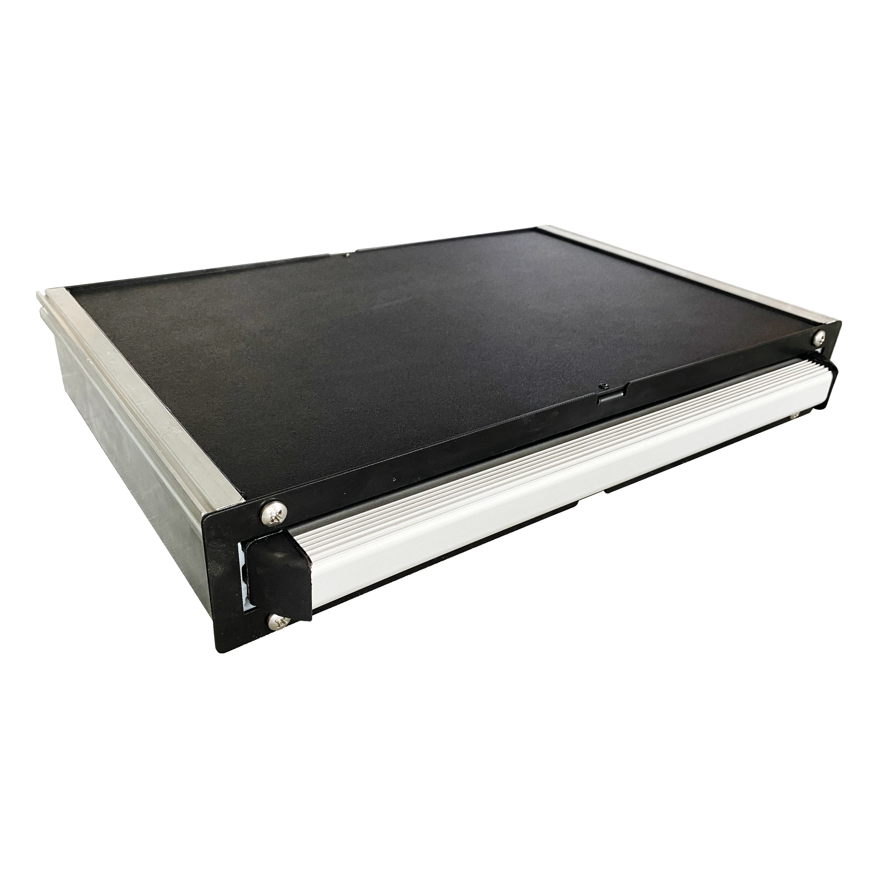 RV Folding Step, Aluminum Alloy Motorhome Sliding-out Step, fit for Camper Trailer Caravan MPV, Anti-skid Step with Bracket