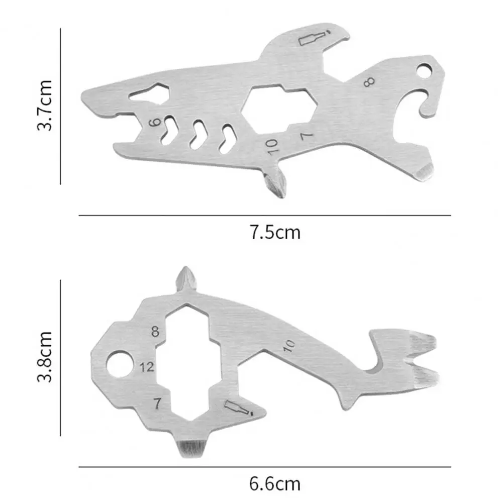 Multi Tool Outdoor Gear Keychain Tool Convenient Strong Construction  Useful EDC Keychain Multi-Tool Wrench