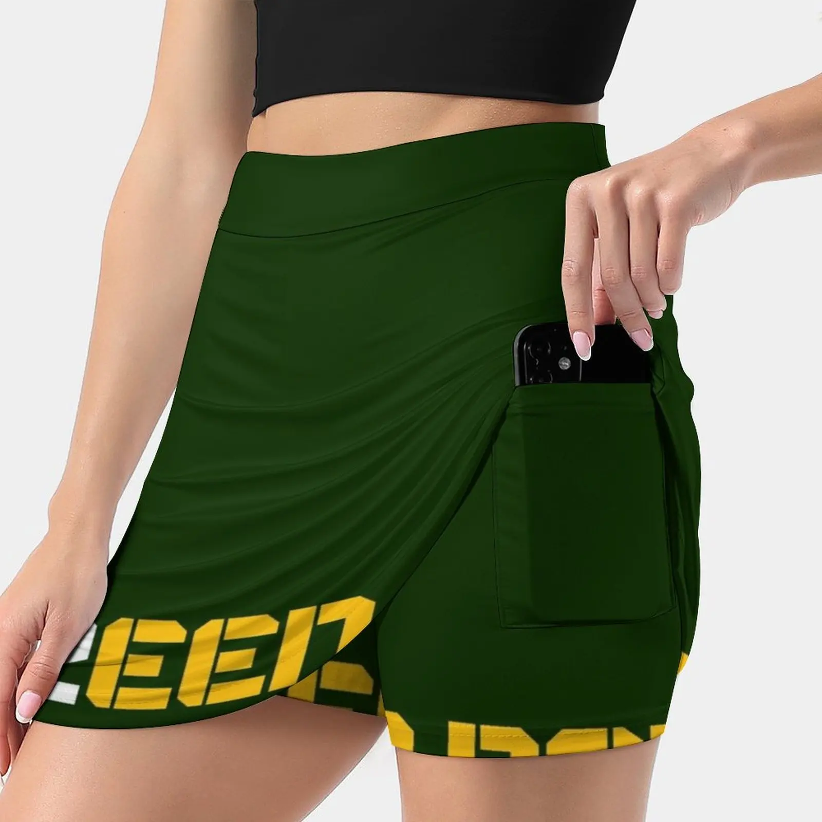 G12Een Green Bay Football Skirts Woman Fashion 2022 Pant Skirt Mini Skirts Office Short Skirt Football Aaron Packer Cheesehead