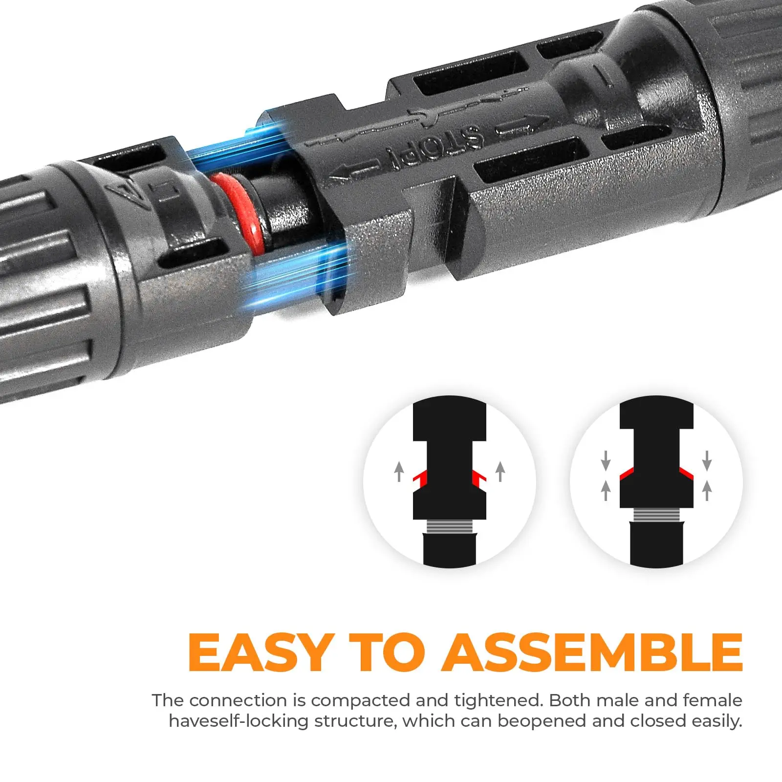 Y Branch Solar Panel Connector Solar Panel Parallel Series Connectors 1 to 2/3/4 Solar Panel Splitter 1 to 2 way 3 way 4 way