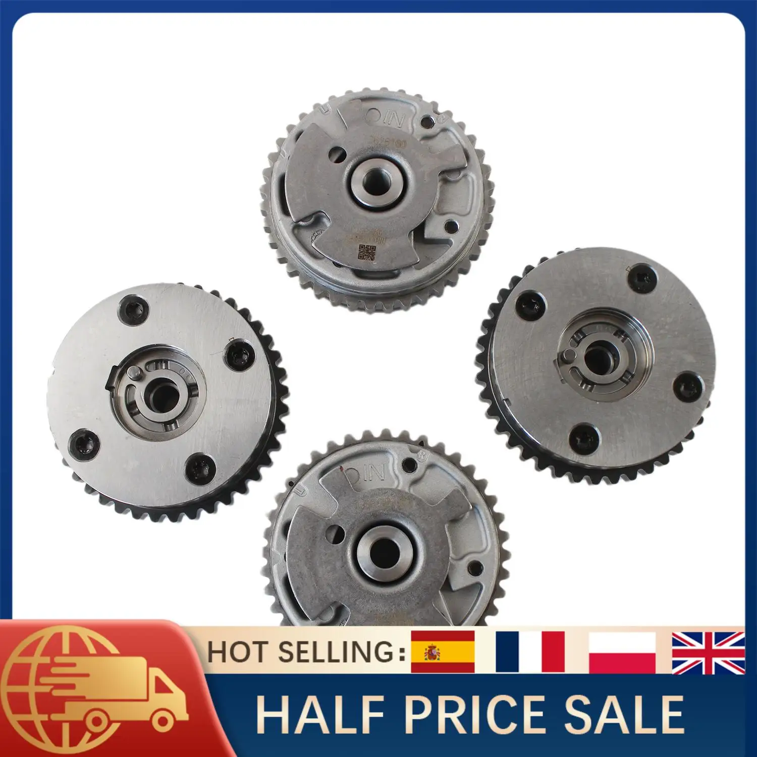 

4PCS Variable Cam Phaser Actuator For Cadillac CTS STS ATS SRX XTS Buick GMC Chevy 3.0L 3.6L V6 Engine Timing Parts