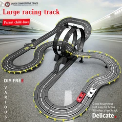 Electric rail car 1:43 double remote control racing track toy automatic racing electric track children Christmas gift