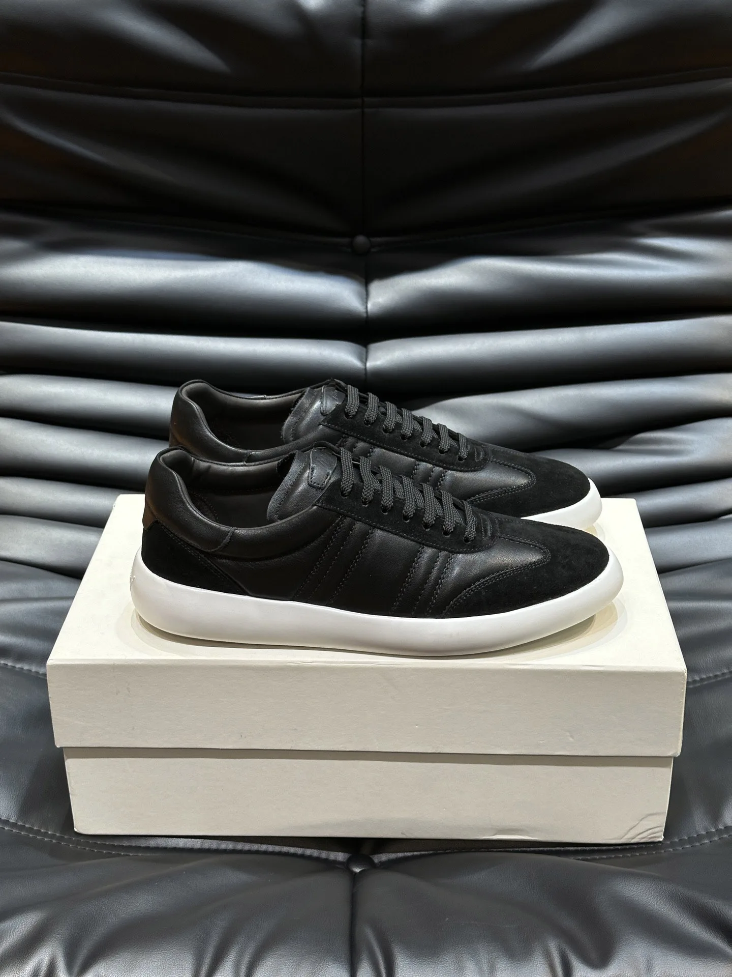 

7SIJITONGDA 2025 New Men's Casual Sports Shoes | Wool Mixed Fabric Running Shoes 39-46