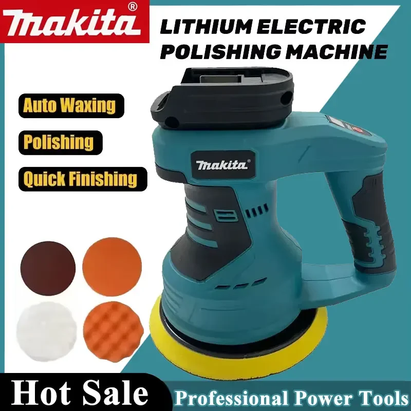 

Makita Cordless Car Polisher 8 Gears Adjustable Auto Electric Waxing Sanding Sealing Glaze Tool Rechargeable For 18V Battery