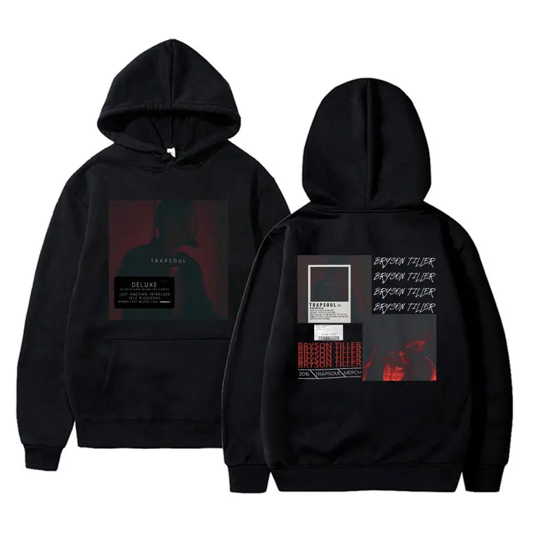 

Rapper Bryson Tiller T R A P S O U L Music Album Graphic Hoodie Men Hip Hop Oversized Sweatshirt Male Fashion Vintage Streetwear