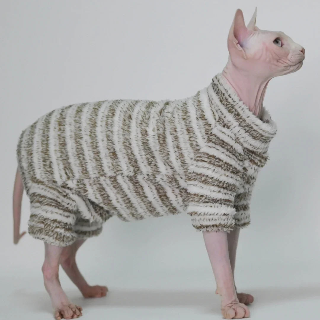 

Hairless Cat Clothes Thick, Warm,Winter Four-Legs for Sphynx, Devon Rex, Cornish Rex, Abyssinian, and Small Kitten