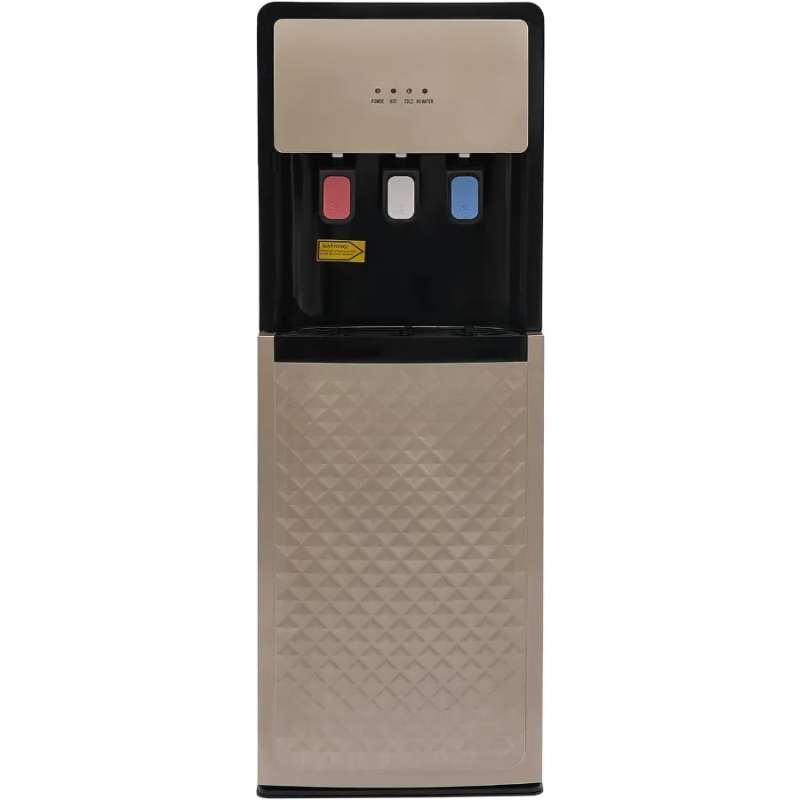 

Диспенсер для воды с нижней загрузкой, 3 температуры для бутылок на 5 галлонов, охладитель для горячей и холодной воды для домашнего офиса, гостиной, Champ