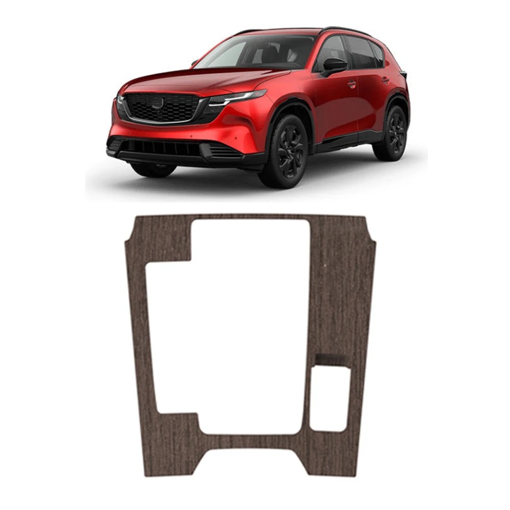 LHD RHD For Mazda CX-5 CX5 2026 2027 ABS Peach Wood Car Central Control Trim Interior Part Gear Shift Panel Sticker Accessories