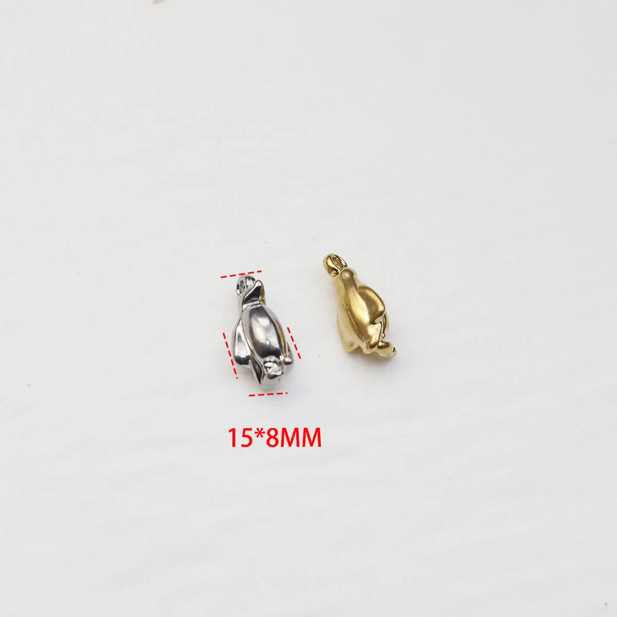 5pcs Casting Stainless Steel Pretty Penguin  Charms Pendant DIY Necklace Earrings Bracelets Jewelry Charm PVD Plate Water Proof