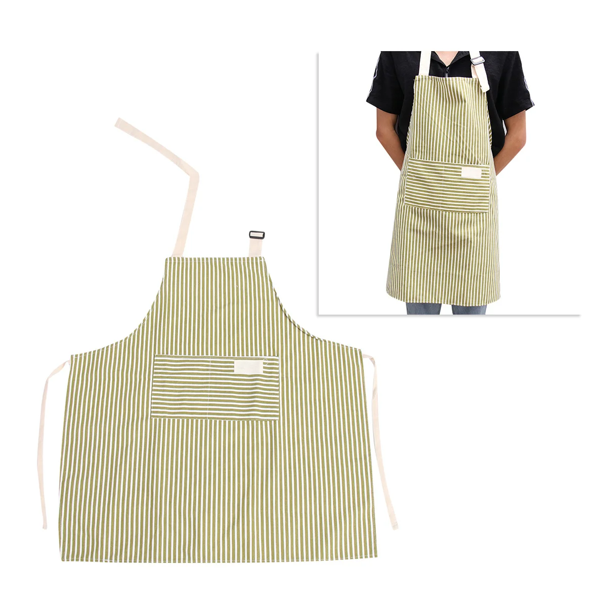 

Adult Waterproof Oil Resistant Apron Yellow Design Sleeveless Hanging Neck Cooking Baking Bbq Garden Artist Workshop