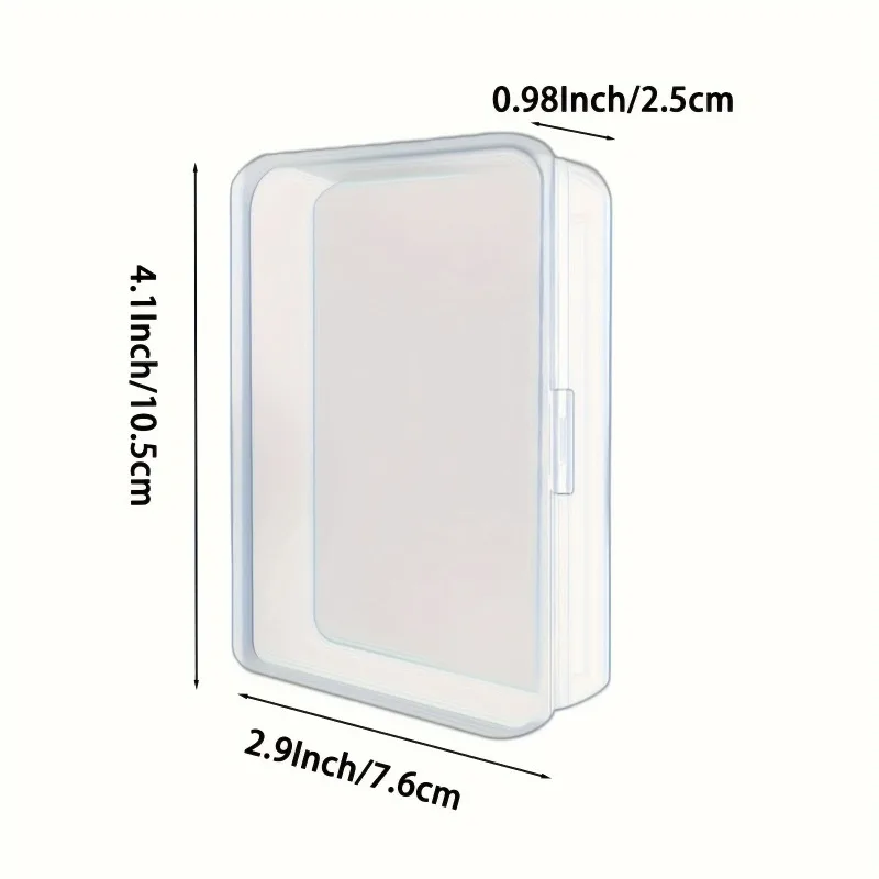 36pcs Clear Plastic Card Storage Cases Dustproof Waterproof Portable Organizer Protective Holders for Poker Trading Game Busines