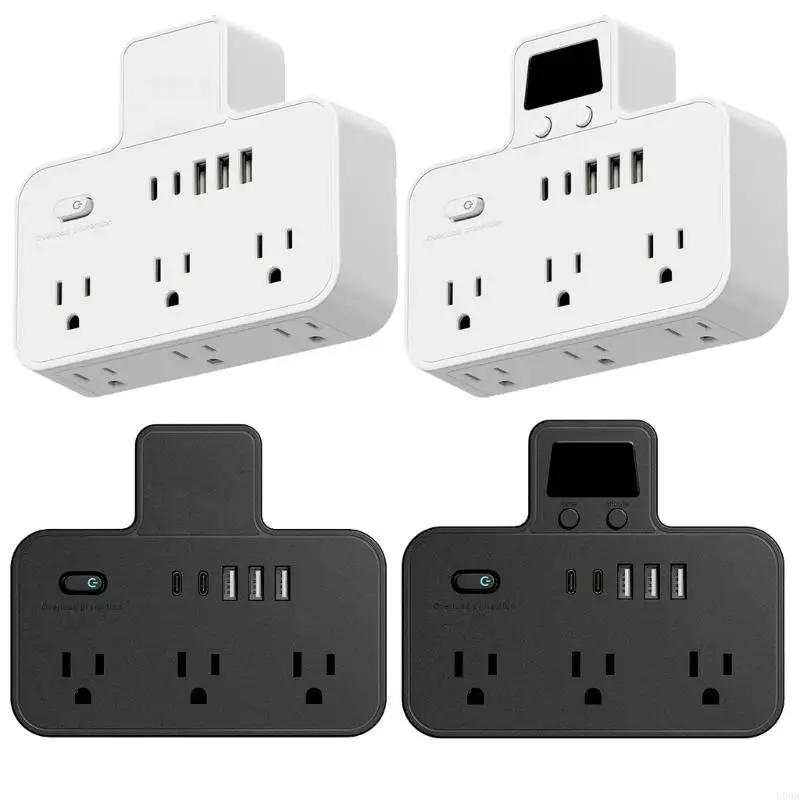 Two USB C Powerer 110V Device Outlet 6AC Connectors for Travels Must Get