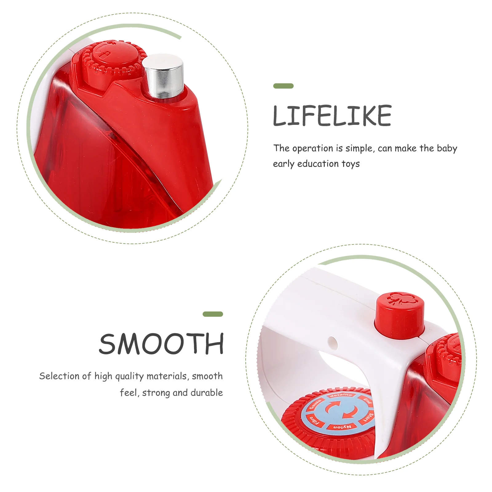 Fer électrique Durable pour enfants, 1 pièce, Simulation d'appareil ménager, jeu de rôle éducatif, jouet de cuisine