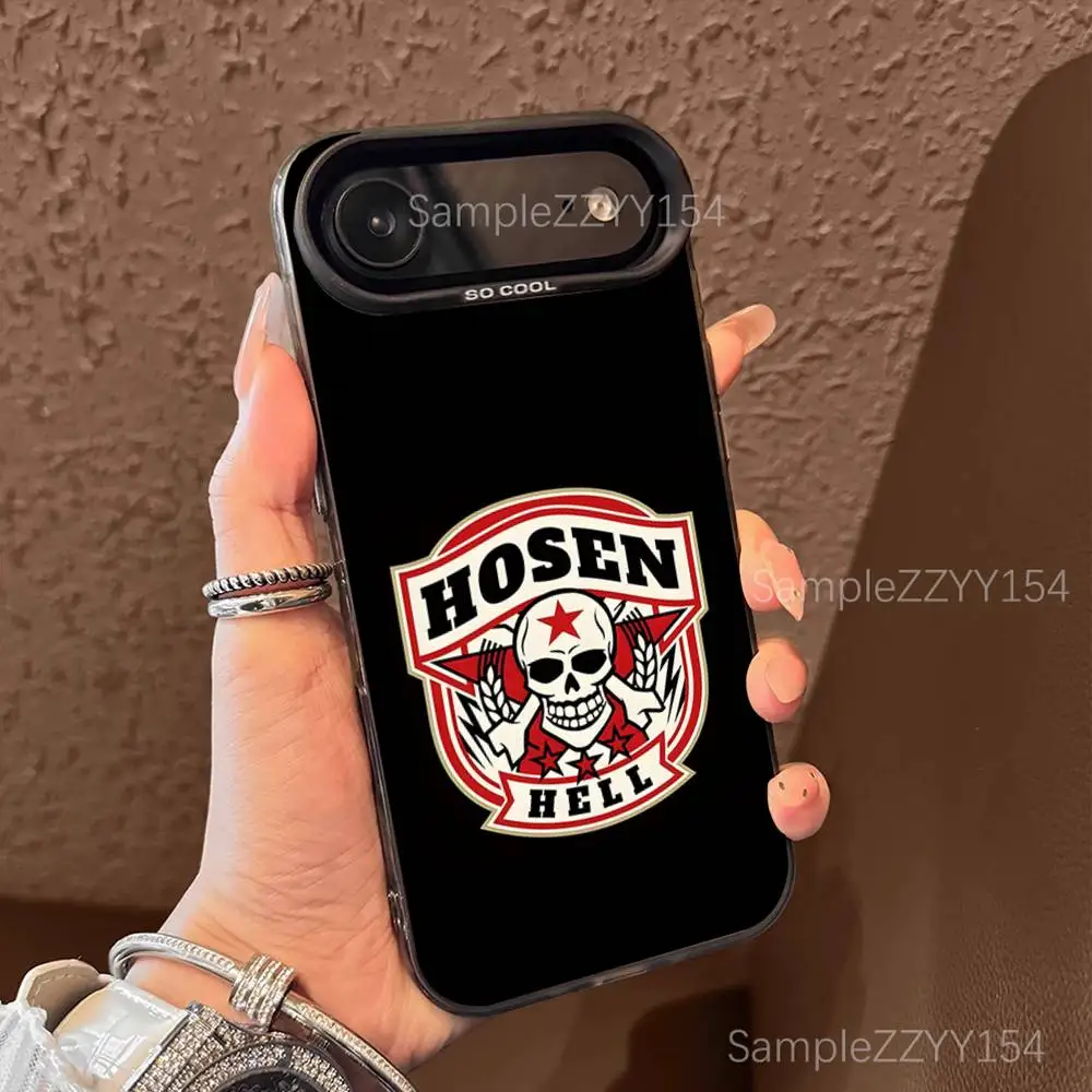 Rock Die Toten Hosen Phone Case For iPhone 17,16,15,14,13,12,X,8,Pro,Max,Plus,E,SE4,Air,Mini Black IMD Matte