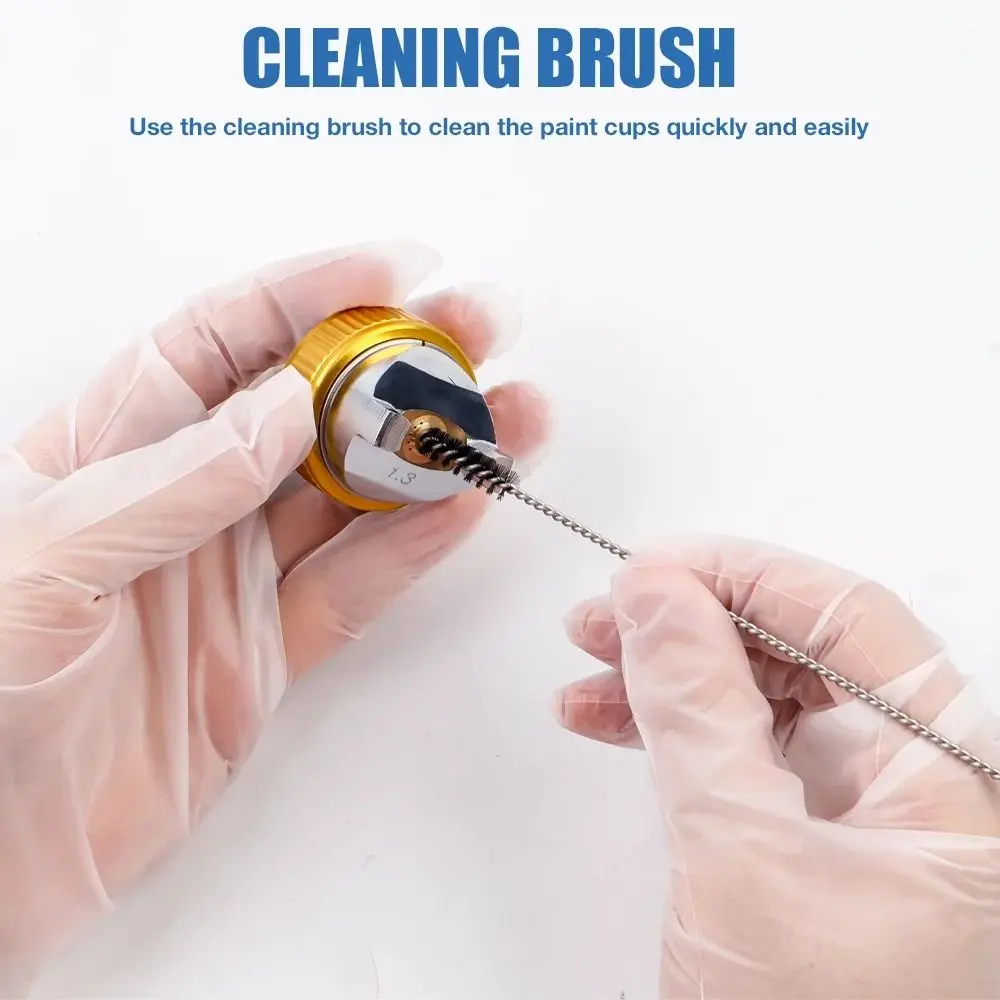 

Чистка аэрографа, набор инструментов для очистки спреем, ремонтный набор для обслуживания, распылительная насадка для аэрографа из нержавеющей стали, набор для чистки, ящик для хранения