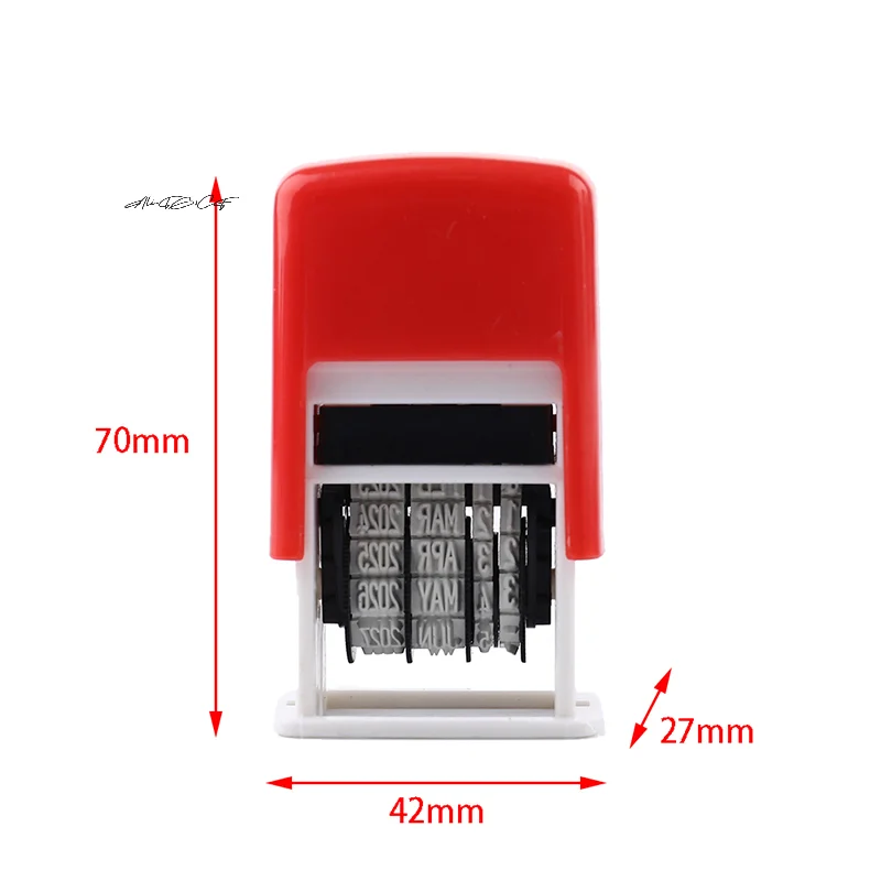 مجموعة ختم تاريخ التحبير الذاتي بمقبض صغير يمكنك صنعه بنفسك للوازم المدرسية المكتبية - أداة نقش الطين لختم الحساب