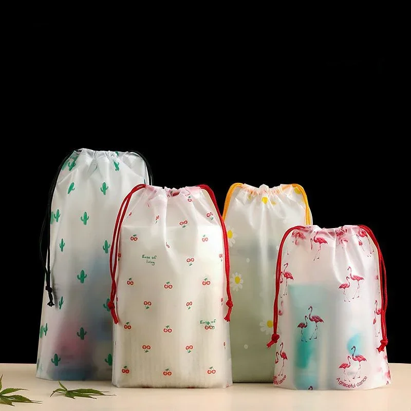 נייד נעל אחסון ארגונית נסיעות אחסון תיק עמיד למים שקוף פלסטיק אחסון תיק שרוך אקולוגי שקיות קוסמטי שקיות