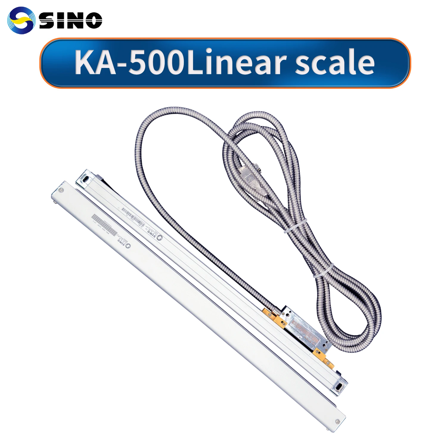 SINO  KA500 Small Size Linear Scales 5um 5V TTL Optical Ruler Length 70 120 170 220 270 320 370 420mmmm Lathe Scale