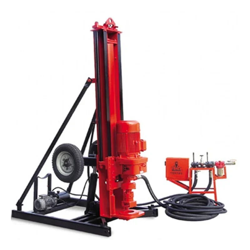 China New Technology 60M DTH Drilling Rig Down The Hole Hammer Drill Rig Hydraulic Portable DTH Water Well Drilling Rig