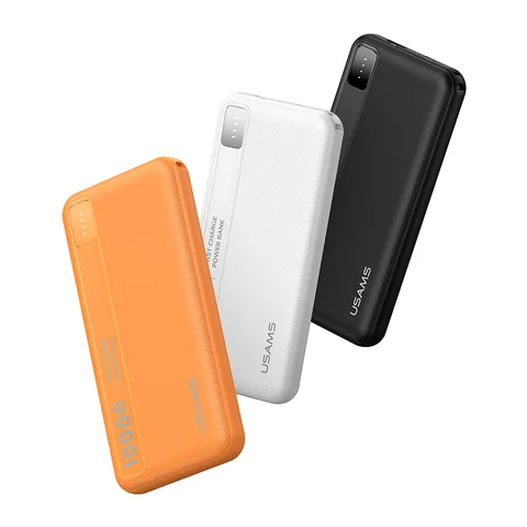 Портативный внешний аккумулятор USAMS Power Bank 10000 мАч с функциями SCP и FCP для зарядки телефонов и ноутбуков