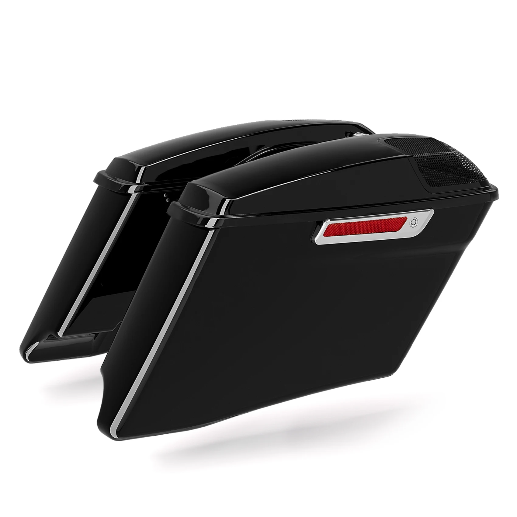 

Motorcycle 4'' Extended Saddlebags For Harley Touring CVO Road Glide Electra Glide Road King Street Glide FLHT 2014-2023 2018 22