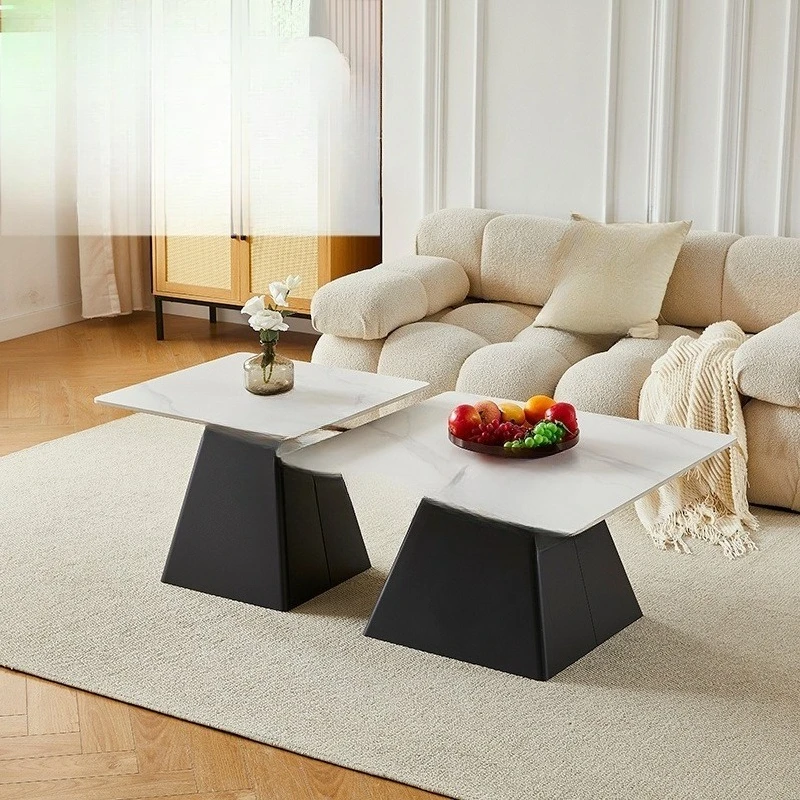square reception desk smooth villa style fashionable commercial grade club modern simple ceramic countertop coffee table set