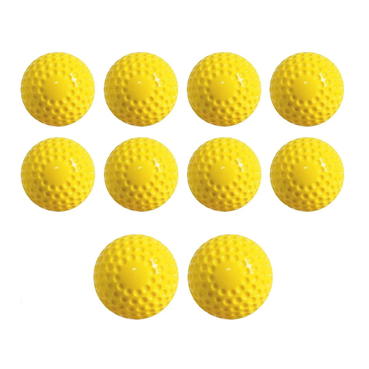 10 Pack Baseballs Training Ball ,9 Inch Pitching Machine Baseballs for Hand-Eye Coordination, Hitting and Practice