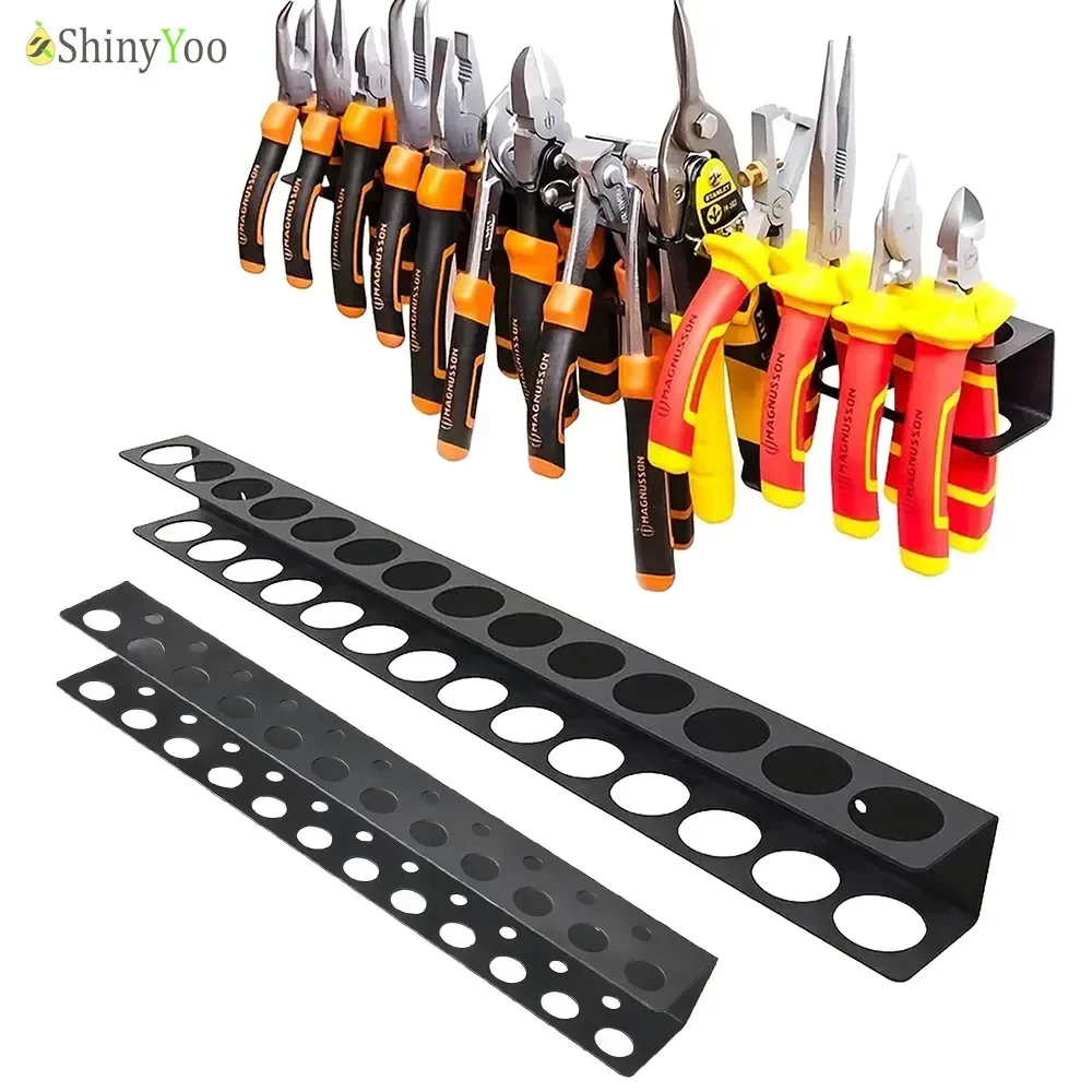 

Tool Storage Screwdriver Wrench Organizer Rack Wall Mounted Pliers Holder Tool Storage Rack 14/23 Holes For Workshop Garage