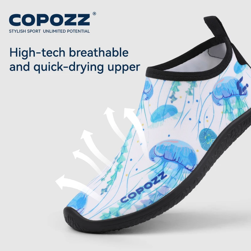 COPOZZ Beach Water Shoes Swimming Surfing Non-Slip Breathable Sneakers Men Women Diving   Summer Unisex Snorkeling Flat Shoes