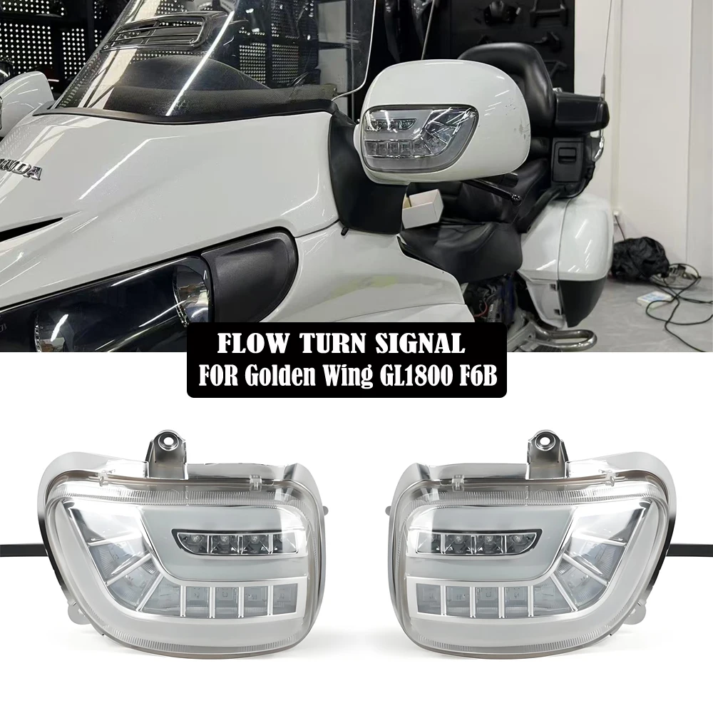 

Clignotant de moto LED, accessoire de direction de flux adapté à GOLDWING GL1800 F6B 2013 – 2016 GL1800 ABS 2001-2012