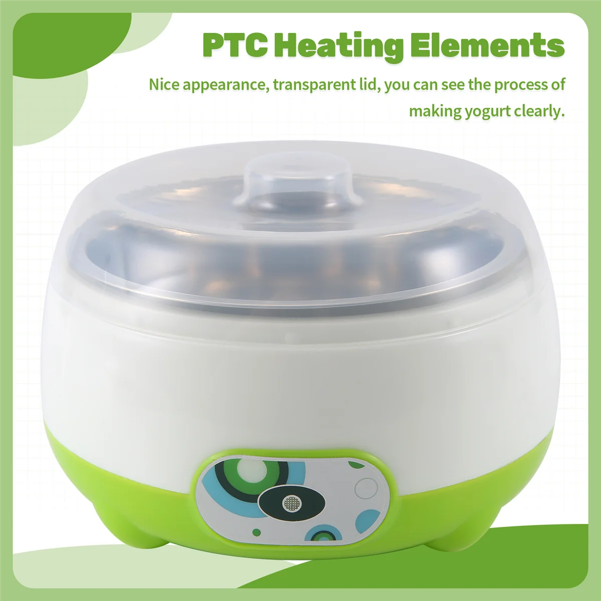 HOT Yoghourt Machine, Automatic Stainless Steel Liner Yogurt Maker Machine Home DIY Yoghourt Container, Yogurt Maker EU Plug