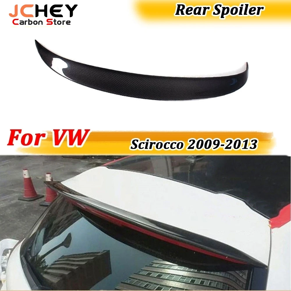 

Carbon Fiber For Volkswagen VW Scirocco Base R 2009-2013 GTS 2013 2014 Rear Spoiler Trunk Roof Wings Body Kits FRP Accessories