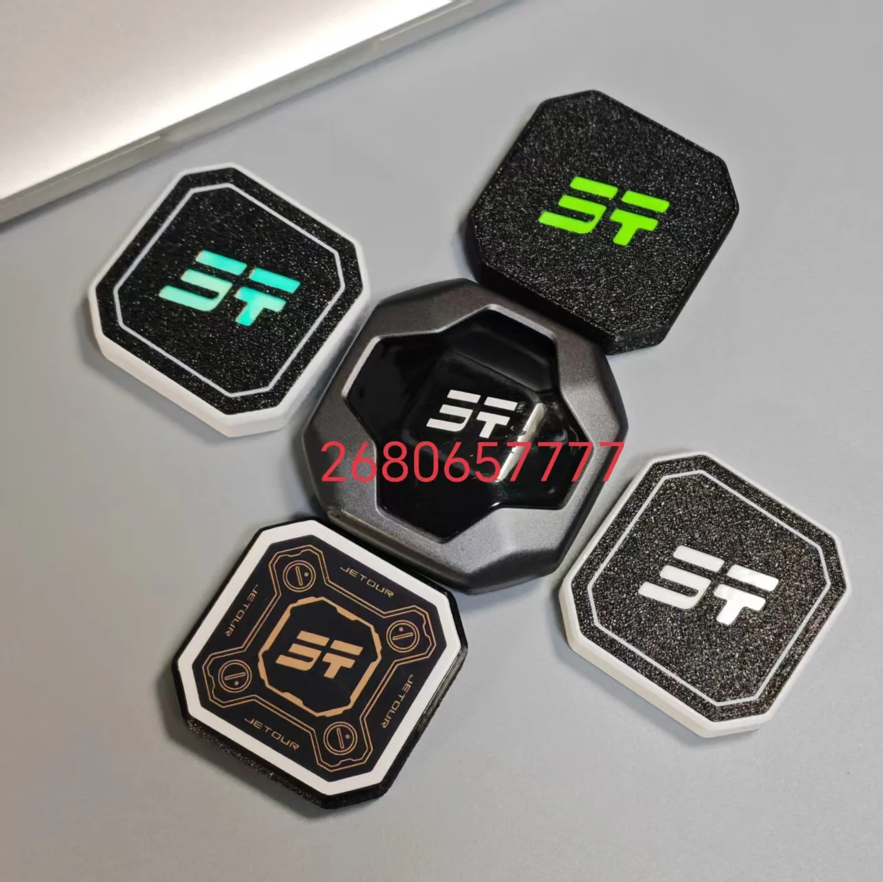 Car Key Case Cover For T1 T2 Chery Jetour Traveler Smart Card Shanhai Smart Card Smart Remote Key Shell with Night Light