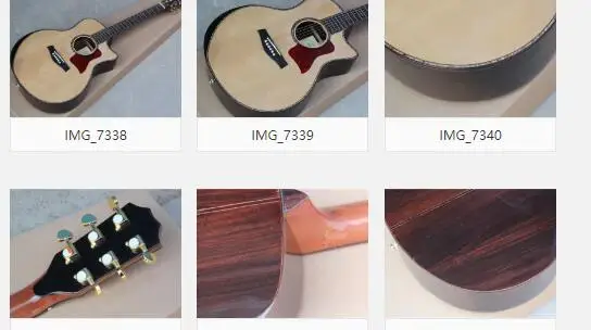 High quality solid spruce top, 41 inch cutaway 914 acoustic guitar  with B Band Pickup Acoustic Electric Guitar