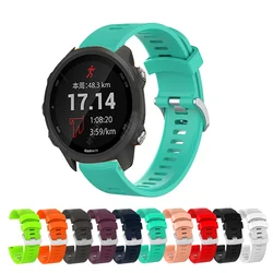 カラフルなシリコンスマートウォッチバンド,Garmin Forerunner用ストラップ,245, 245, 245m, 645ミュージック,158, 55,スポーツ,3,5,20mm