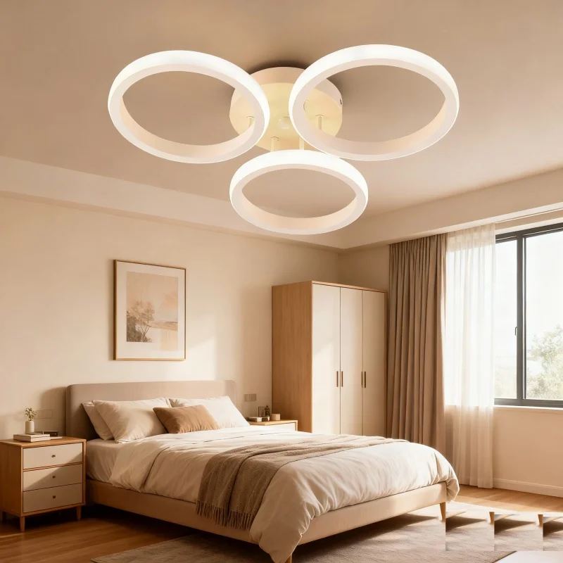 

3 Ring Modern LED Ceiling Lights Corridor Light Home Lighting Led Surface Mounted for Bedroom Living Room Aisle 3-color