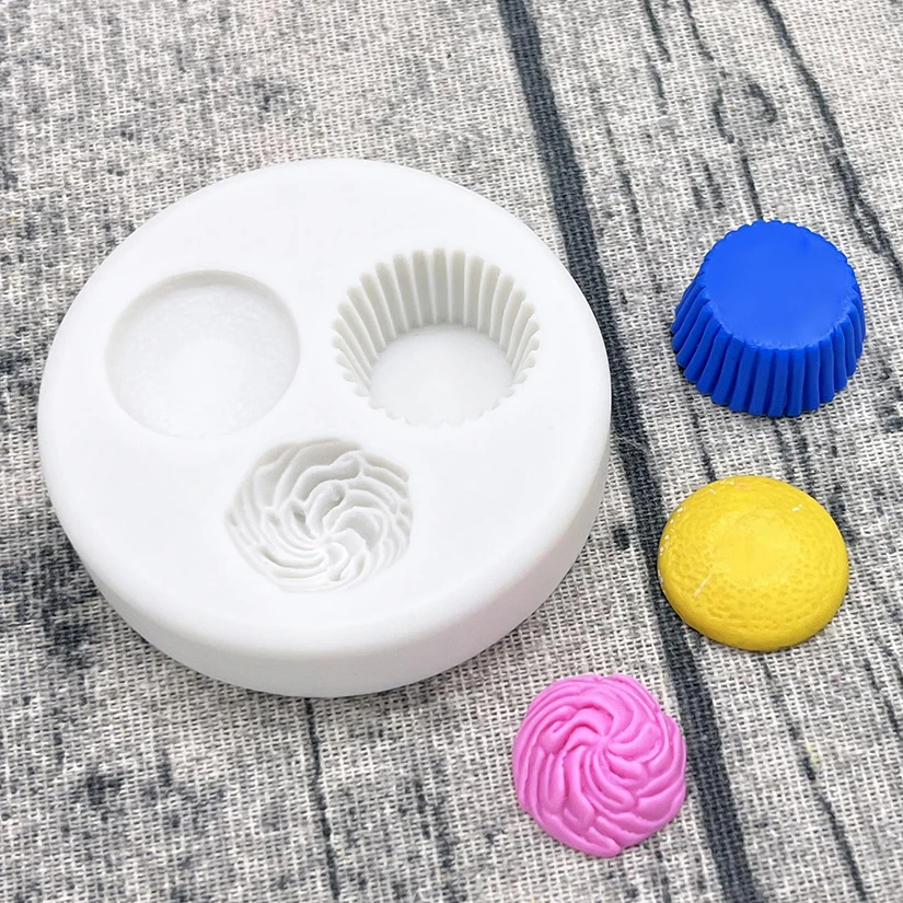 Ice Cream Shape Silicone Mold Sugarcraft Chocolate Cupcake Baking Mold Fondant Cake Decorating Tools