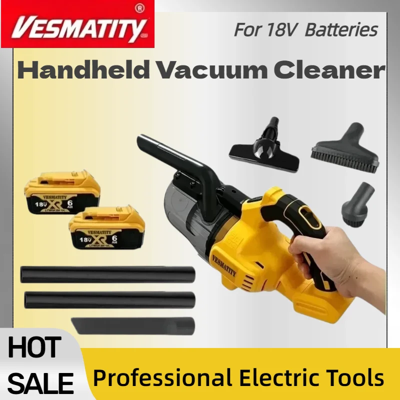 DCV501 Cordless Handheld Vacuum Cleaner Portable For House Corners Carpets Cleaning Work For DEWALT Battery