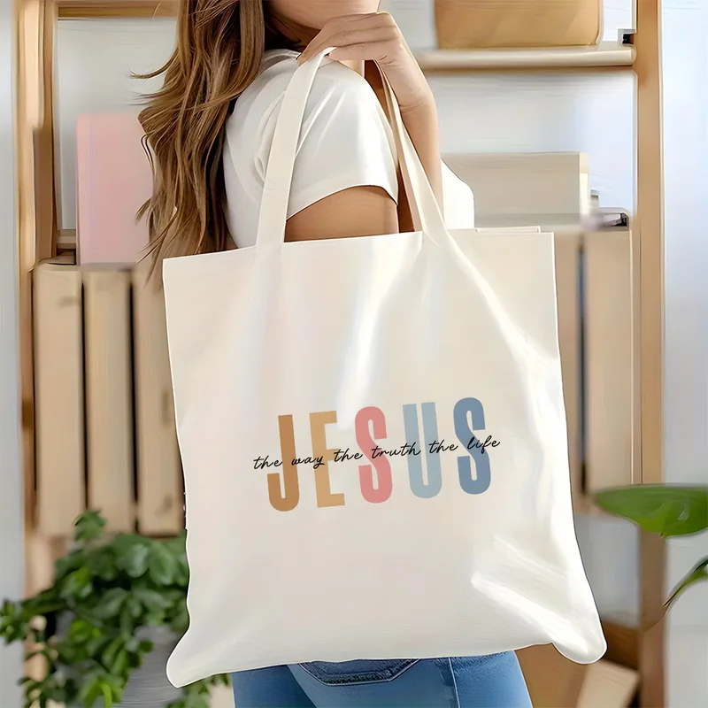 A stylish and durable canvas tote bag，Spacious and sturdy canvas shoulder bag，Reusable shopping bag，Perfect for Everyday Use、Chu
