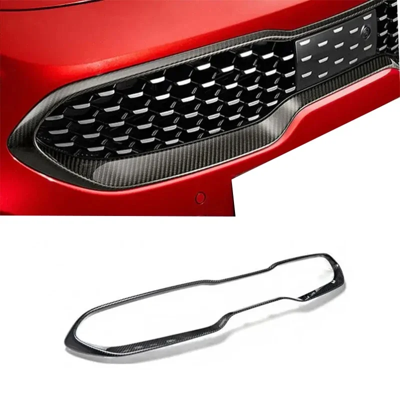 Hot Sell Dry Carbon Fiber Custom Front Grille Frame for KIA Stinger GT Hatchback 4-Door 2018-2023