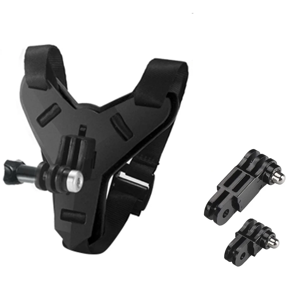 Motorcycle Helmet Chin Mount for GoPro Hero 12 11 10 9 8 7 6 4 Action Sports Camera Holder Motorcycle Accessory Yi Sports Action