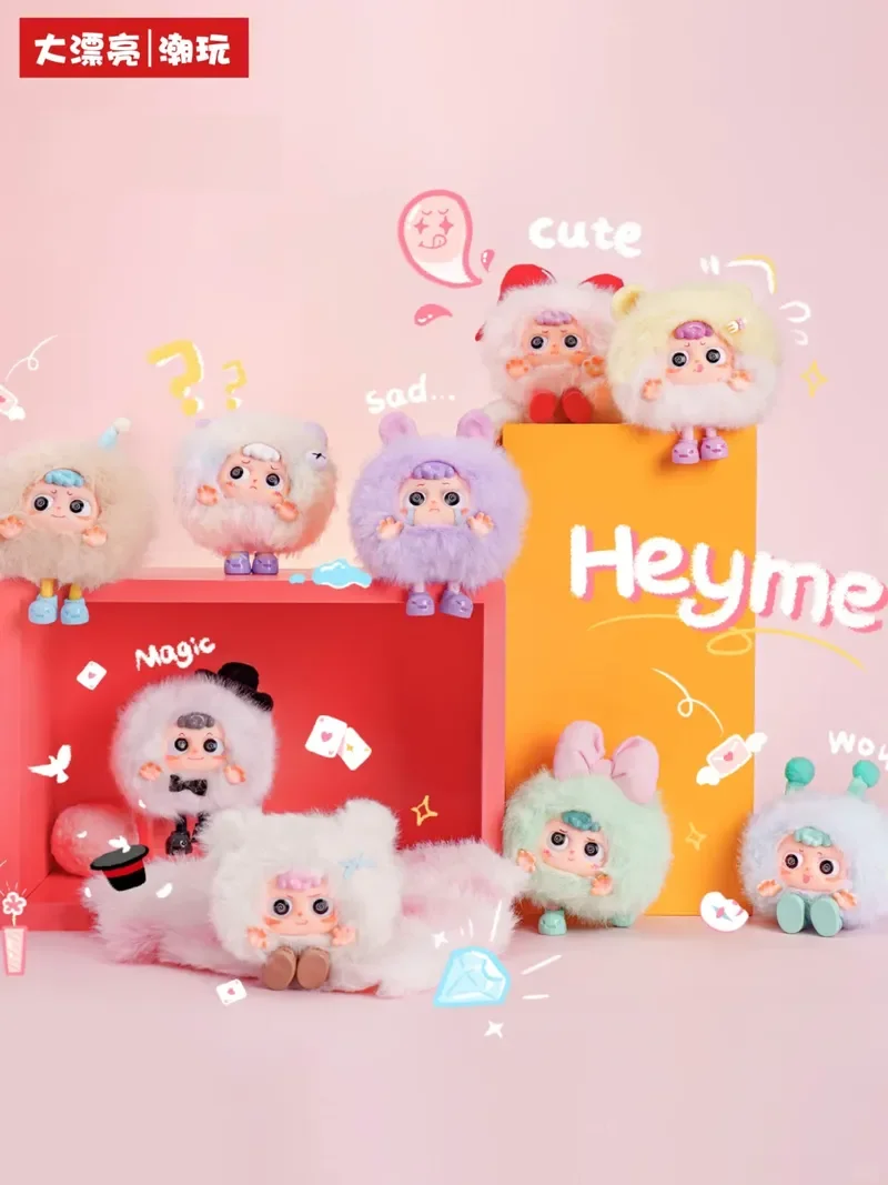 

2025 New Baby Three Cute Hey Me Dear Little Ghost Plush Blind Box Pendant Toy For Trendy Blind Box Series Decoration Gifts