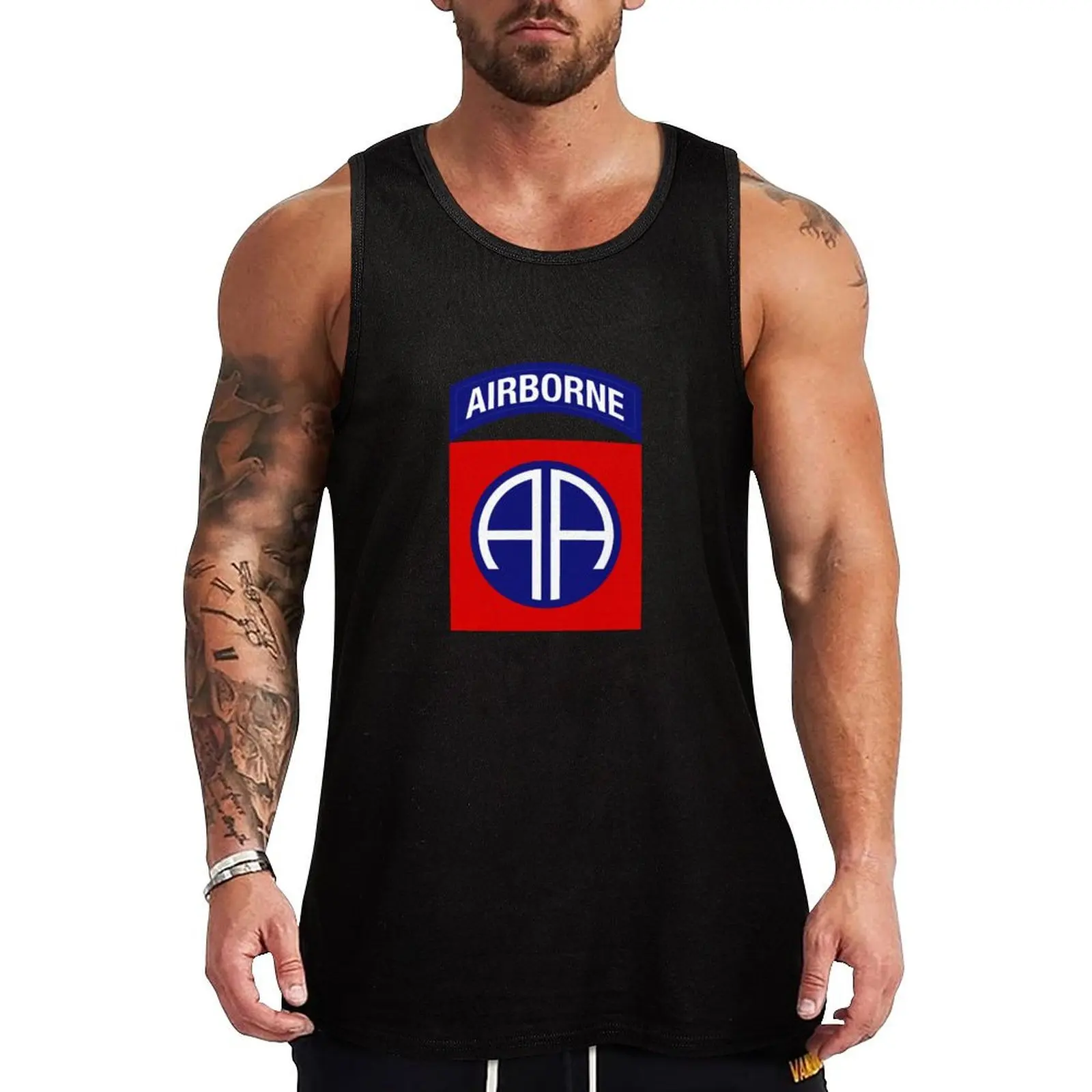 

82nd Airborne Division Tank Top Outdoor Casual Tank Top Sleeveless Loose Summer Top