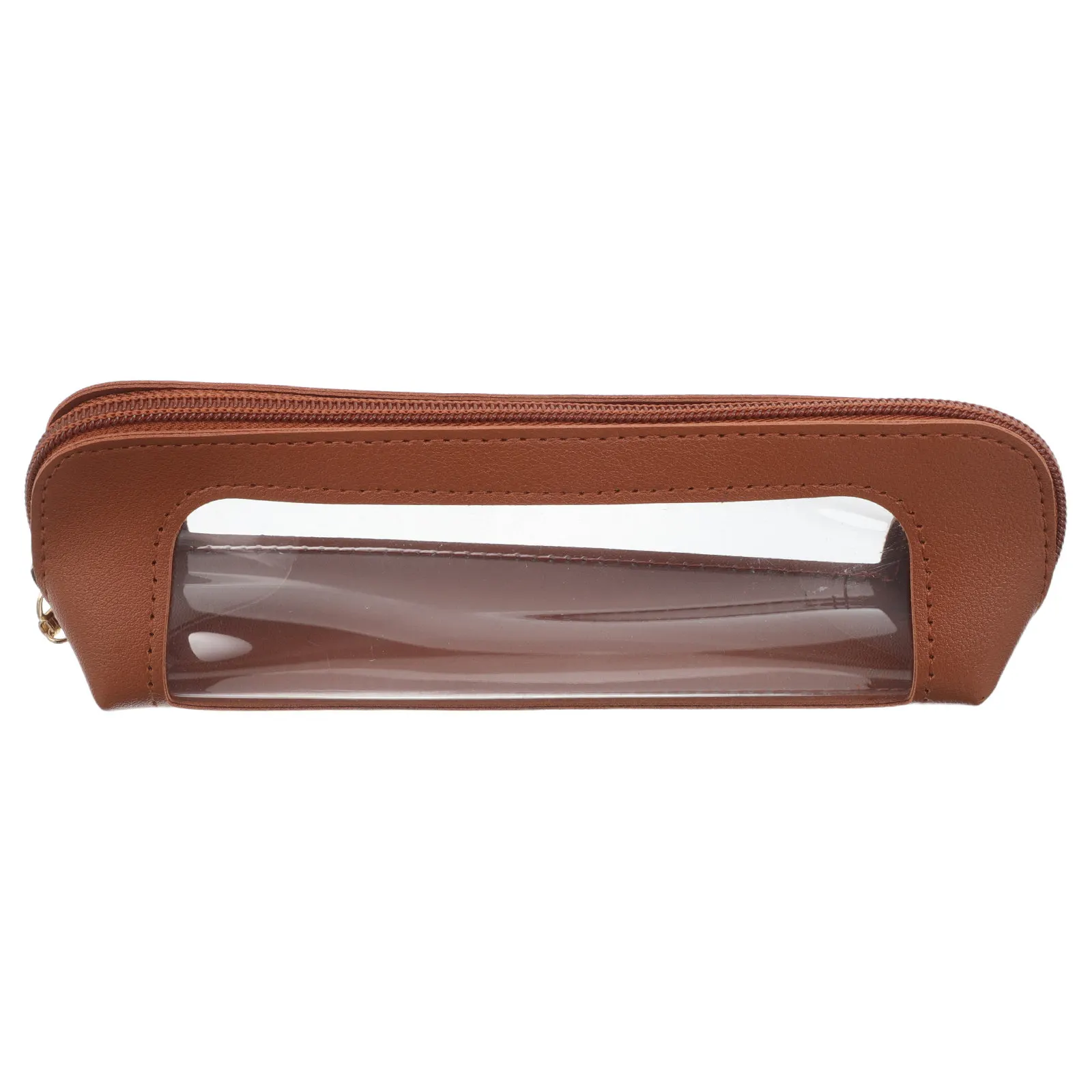 Travel Makeup Brush Bag Transparent Design Compact Portable Zipper Closure for Eyebrow Pencils Eyeshadow Brushes Beauty Tools