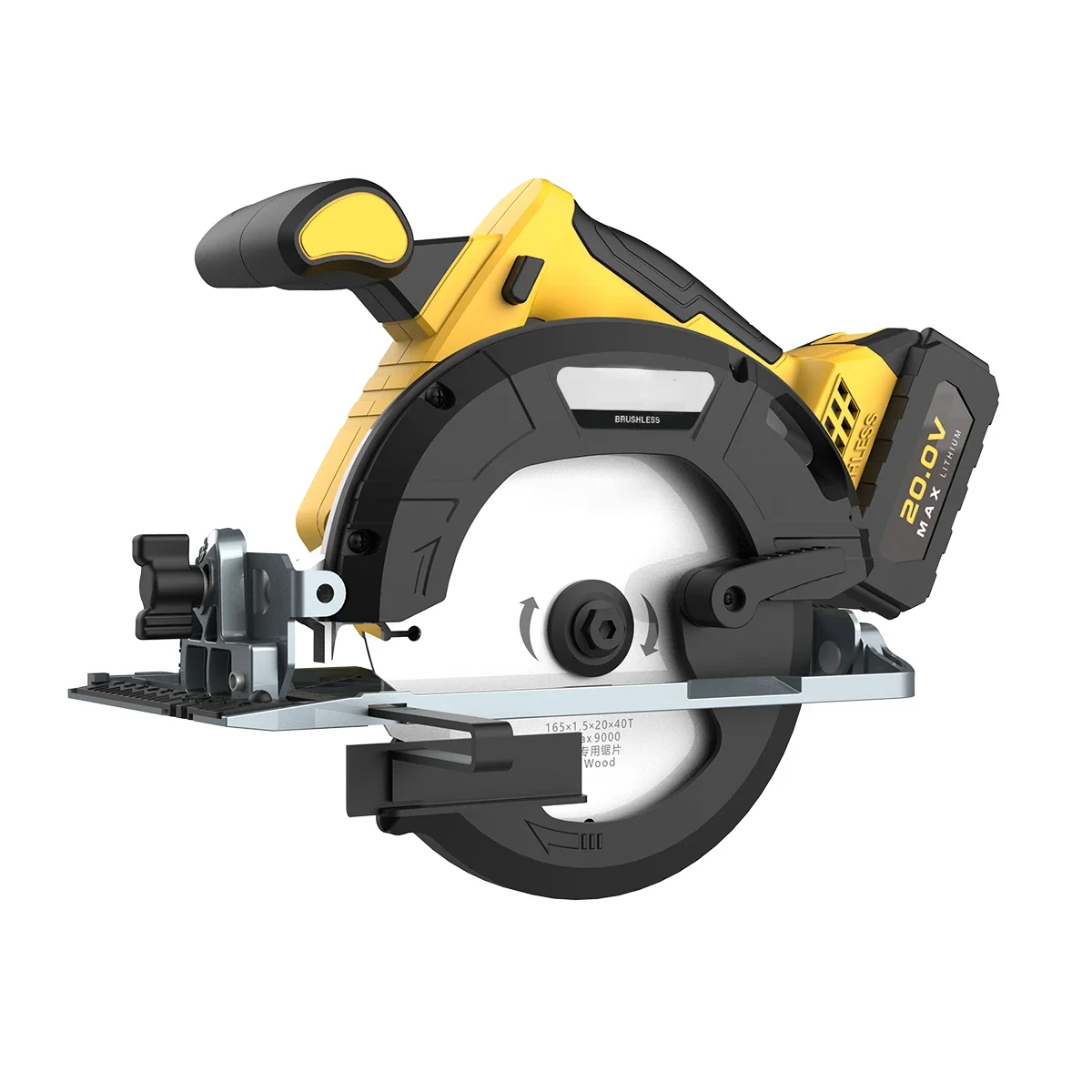 Large Woodworking Hand Circular Saw Rotary Tool Brushless Electric Battery Power Auto Circular Saw Machine Cordless