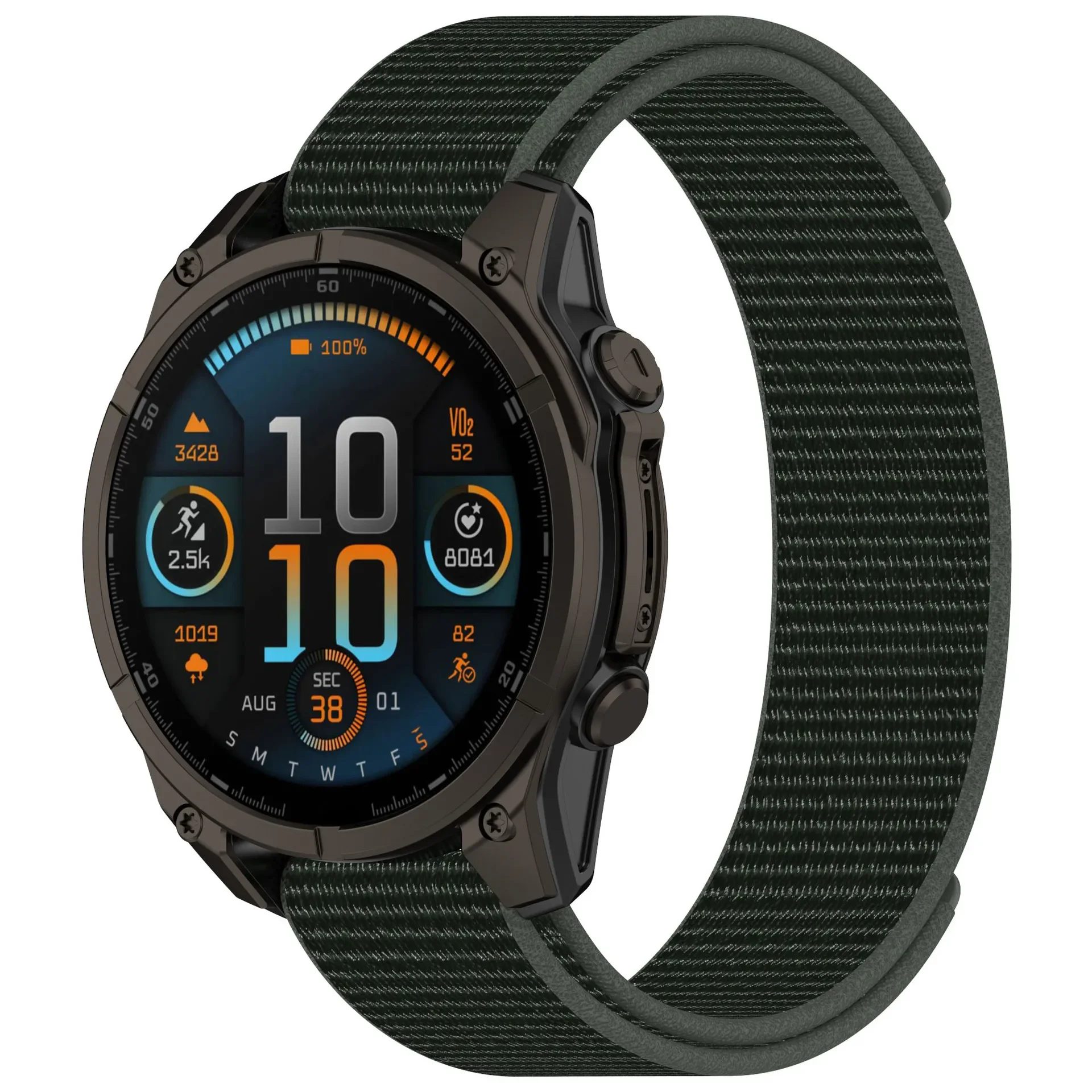 20mm 22mm 26mm Armband für Garmin Fenix E 8 47mm 51mm 7 7X Pro/Enduro 3 2 Schnellverschluss Hakenschlaufe Nylon Sportband 965 955 945 935 – Detail 11
