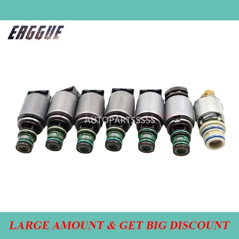 

7PCS Original Transmission Solenoid Kit 6R80 AL3P7G276AF 6R60 6R75 6L2P-7G383-AD 6L2P-7G383-BD For F150 EXPLORER