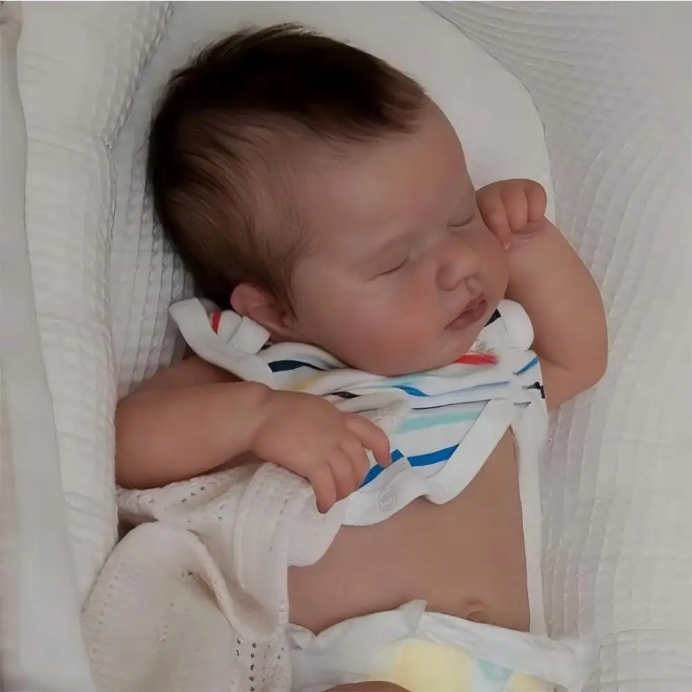 Realistic Reborn Baby Doll Boy Soft Vinyl, Newborn Baby Doll Handmade Detailed Features for Collectors, Birthdays, Christmas, Reborn Collector Collections, Role Play, or Emotional Support Soft Cuddly Gift - view 5