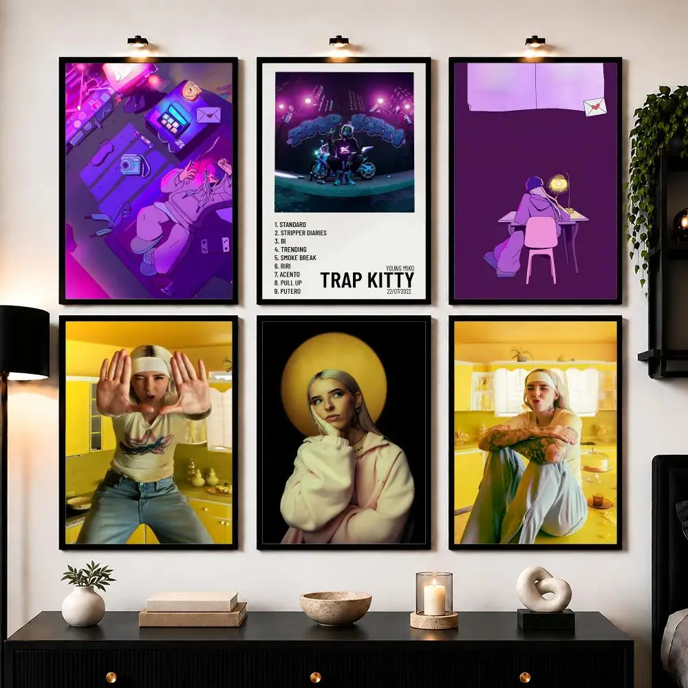 Popular Rapper Y-Young M-Miko Poster Wall Art Print Sticker for Bedroom Living Room Dorm Office Modern Home Decor
